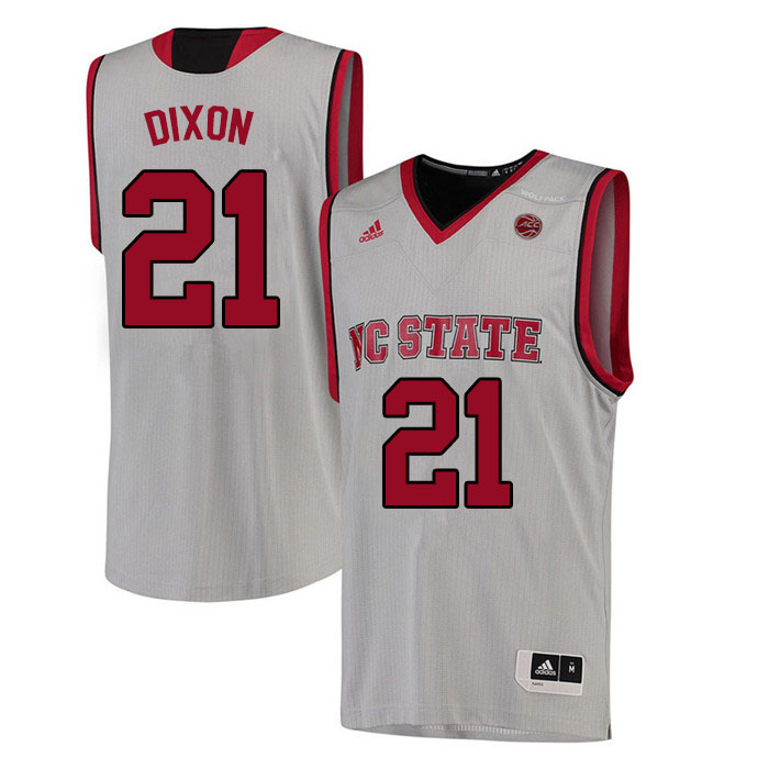 Men #21 Danny Dixon NC State Wolfpack College Basketball Jerseys Sale-White